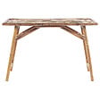 BELIANI - Table de salle à manger de jardin MOLISE 120 cm 69 cm Bambou Marron clair - vignette