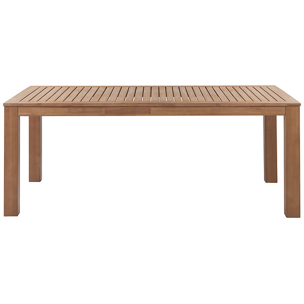 BELIANI - Table de salle à manger de jardin MONSANO 190 cm 105 cm Bois d\'eucalyptus Marron - large