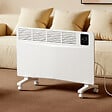 EMKE - EMKE Radiateur Électrique Portable 2000W, Chauffage Intelligent WiFi avec Thermostat Réglable, Écran LED Sensitif, Installation Murale ou sur Roulettes, Blanc - vignette