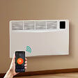 EMKE - EMKE Radiateur Électrique Portable 2000W, Chauffage Intelligent WiFi avec Thermostat Réglable, Écran LED Sensitif, Installation Murale ou sur Roulettes, Blanc - vignette