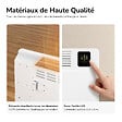 EMKE - EMKE Radiateur Électrique Portable 2000W, Chauffage Intelligent WiFi avec Thermostat Réglable, Écran LED Sensitif, Installation Murale ou sur Roulettes, Blanc - vignette