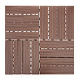 BELIANI - Caillebotis ATELETA Composite bois-plastique (WPC) Marron - vignette