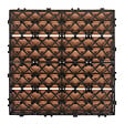 BELIANI - Caillebotis ATESSA Composite bois-plastique (WPC) Marron clair - vignette