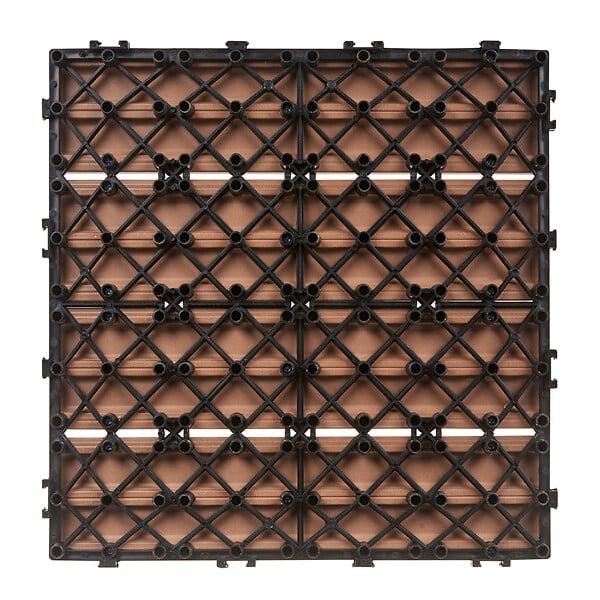 BELIANI - Caillebotis ATELETA Composite bois-plastique (WPC) Marron clair - large