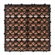 BELIANI - Caillebotis ATELETA Composite bois-plastique (WPC) Marron clair - vignette