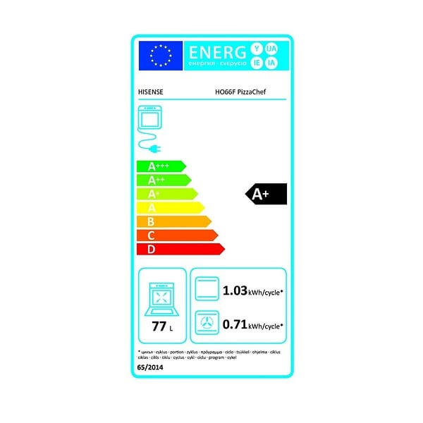 HISENSE - Four Intégrable 59.4cm 77l 3500 W Noir - HO66F - large
