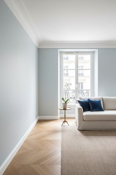 SANS - Corniche plafond C168 11,9 x 12,0 cm - Polyuréthane Cimaises &+ - large