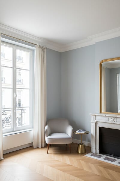 SANS - Corniche plafond C113 8,3 x 8 cm - Polyuréthane Cimaises &+ - large