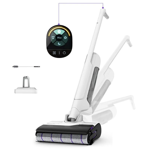 ROWENTA - Aspirateur Laveur Rechargeable 21.6v Blanc - GZ7035WO - large