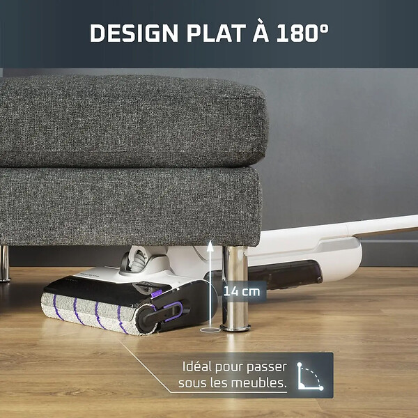 ROWENTA - Aspirateur Laveur Rechargeable 21.6v Blanc - GZ7035WO - large