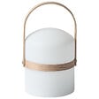 BELIANI - Lampe de table d'extérieur LED ESTERO Avec télécommande Blanc - vignette