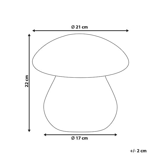 BELIANI - Lampe de table d'extérieur LED TUIRA Avec télécommande Blanc - large