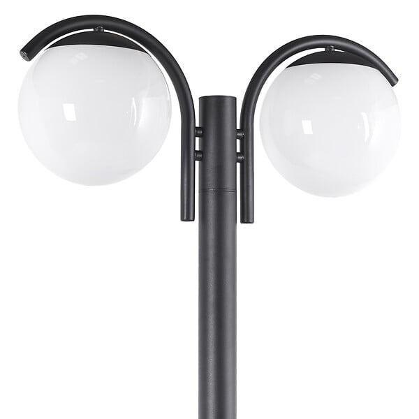 BELIANI - Lampadaire extérieur KULSI Noir - large