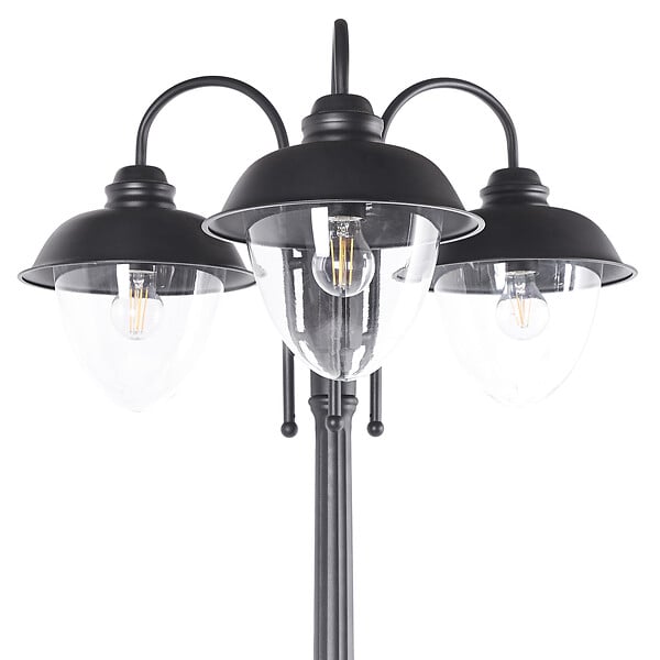 BELIANI - Lampadaire extérieur BANKA Noir - large