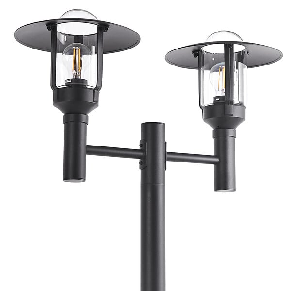 BELIANI - Lampadaire extérieur TIZU Noir - large
