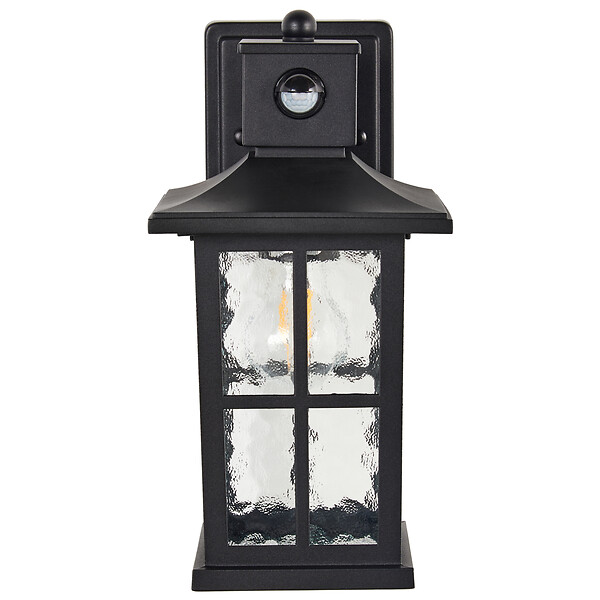 BELIANI - Lampe murale pour l'extérieur AZMAK Avec détecteur de mouvement Noir - large