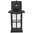 BELIANI - Lampe murale pour l'extérieur AZMAK Avec détecteur de mouvement Noir - vignette