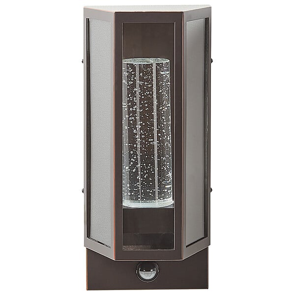 BELIANI - Lampe murale LED pour l'extérieur FRUID Avec détecteur de mouvement Marron - large