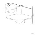 BELIANI - Lampe murale pour l'extérieur BARALIA Noir - vignette
