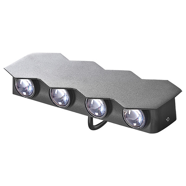 BELIANI - Lot de 2 appliques LED d'extérieur WELDON Noir - large