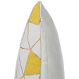 BELIANI - Lot de 2 coussins décoratifs CLARKIA Coton 45 x 45 cm Jaune Motif géométrique - vignette