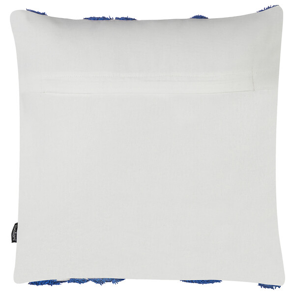 BELIANI - Lot de 2 coussins décoratifs HAZEL Coton 45 x 45 cm Blanc Motif géométrique - large
