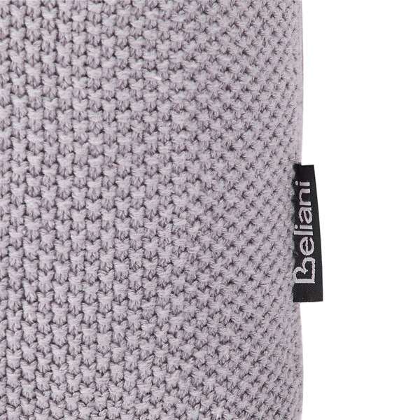 BELIANI - Lot de 2 coussins décoratifs SHADOOR Coton 35 x 35 cm Gris Panda - large