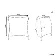 BELIANI - Lot de 2 coussins décoratifs AZALEA 45 x 45 cm Beige clair Unicolore - vignette
