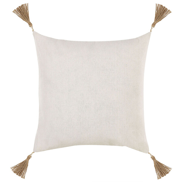 BELIANI - Lot de 2 coussins décoratifs AZALEA 45 x 45 cm Beige clair Unicolore - large