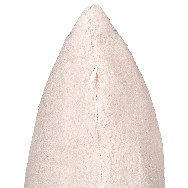 BELIANI - Lot de 2 coussins décoratifs LEUZEA Bouclé 60 x 60 cm Rose pastel Unicolore - large