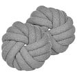 BELIANI - Lot de 2 coussins décoratifs AKOLA Bouclé 31 x 31 cm Gris Unicolore - vignette