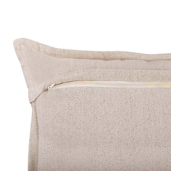 BELIANI - Lot de 2 coussins décoratifs SIRVAN Coton 45 x 45 cm Noir Motif géométrique - large