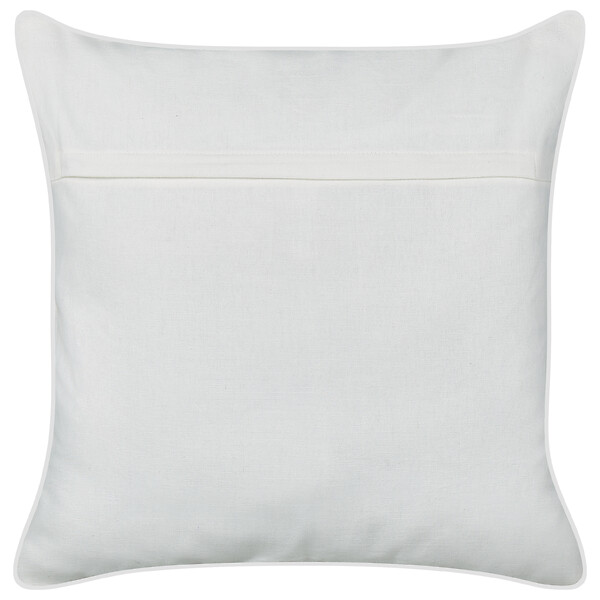 BELIANI - Lot de 2 coussins décoratifs SCIRPUS Coton 45 x 45 cm Jaune Motif floral - large