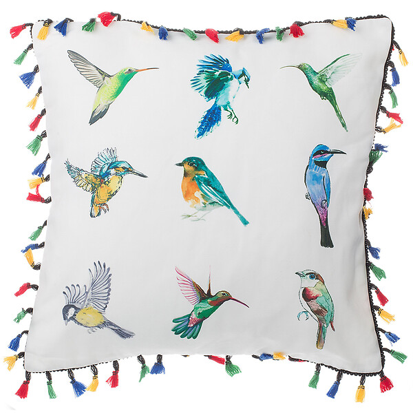 BELIANI - Lot de 2 coussins décoratifs MALLOW 45 x 45 cm Multicolore - large