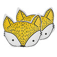BELIANI - Lot de 2 coussins décoratifs VADODARA Coton 50 x 40 cm Jaune Renard - vignette