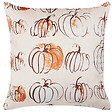 BELIANI - Lot de 2 coussins décoratifs CUCURBITA Velours 45 x 45 cm Beige Motif de plante - vignette