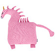 BELIANI - Lot de 2 coussins décoratifs LAMMI Coton 45 x 45 cm Rose Licorne - vignette