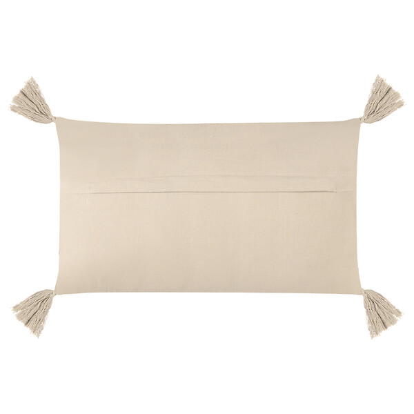 BELIANI - Lot de 2 coussins décoratifs CAESIA Coton 30 x 50 cm Beige clair Unicolore - large