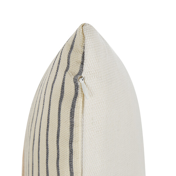 BELIANI - Lot de 2 coussins décoratifs MOONFLOWER 45 x 45 cm Blanc Motif géométrique - large
