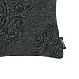 BELIANI - Lot de 2 coussins décoratifs VELOOR Coton 30 x 50 cm Gris foncé Motif oriental - vignette