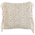 BELIANI - Lot de 2 coussins décoratifs PATTAN Coton 45 x 45 cm Beige Motif géométrique - vignette