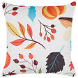 BELIANI - Lot de 2 coussins décoratifs VISCARIA Velours 45 x 45 cm Multicolore Motif de plante - vignette