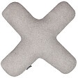 BELIANI - Lot de 2 coussins décoratifs HESPERIS Bouclé Gris clair Unicolore - vignette