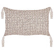 BELIANI - Lot de 2 coussins décoratifs HAKONE 45 x 25 cm Taupe Motif géométrique - vignette