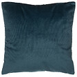 BELIANI - Lot de 2 coussins décoratifs FREESIA Velours 45 x 45 cm Bleu paon Motif de plante - vignette