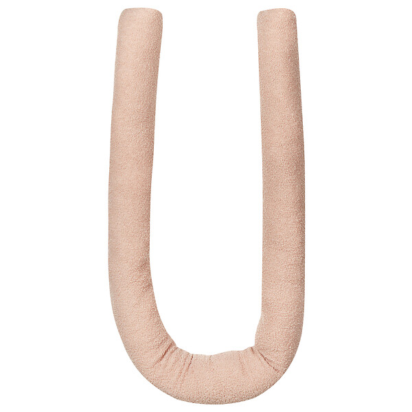 BELIANI - Lot de 2 coussins décoratifs GLADIOLUS Bouclé 172 x 14 cm Rose Unicolore - large