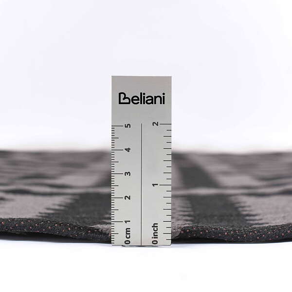 BELIANI - Tapis d'extérieur AJMER Noir ø 120 cm - large