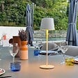 LUMISKY - Lampe de table sans fil KELLY Blanc H38cm - vignette