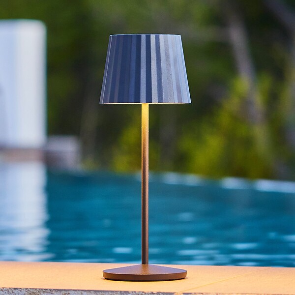 LUMISKY - Lampe de table sans fil ABBY Noir H30cm - large