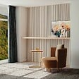 AICA SANITAIRE - Lot de 2 Panneaux Muraux Décoratifs Acoustiques Bois MDF 120x60cm Chêne blanc  AntiBruit, Facile à Poser - vignette